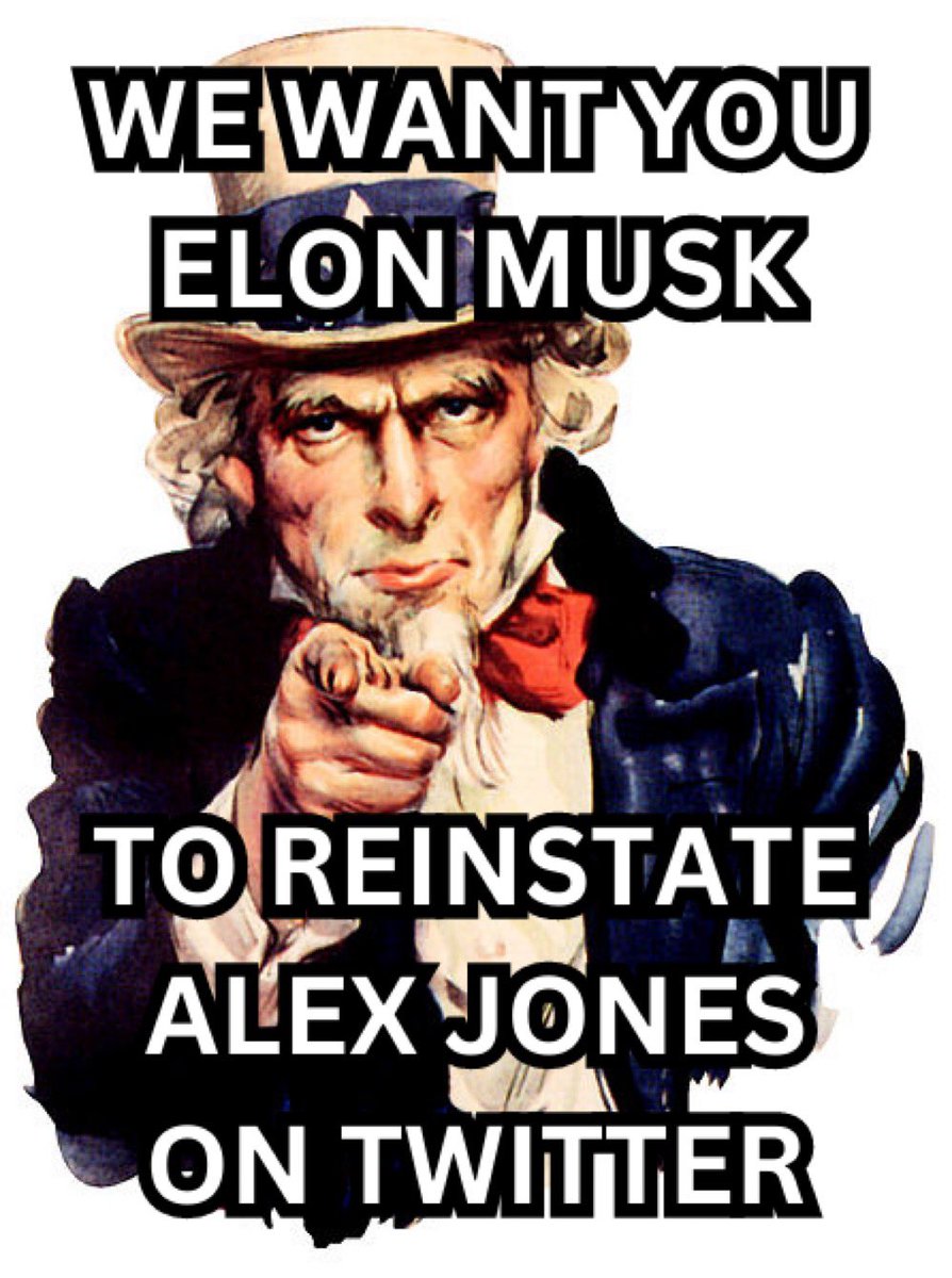 @elonmusk #AlexWasRight 

Time to reinstate Alex Jones Mr Musk. 

$IWINU