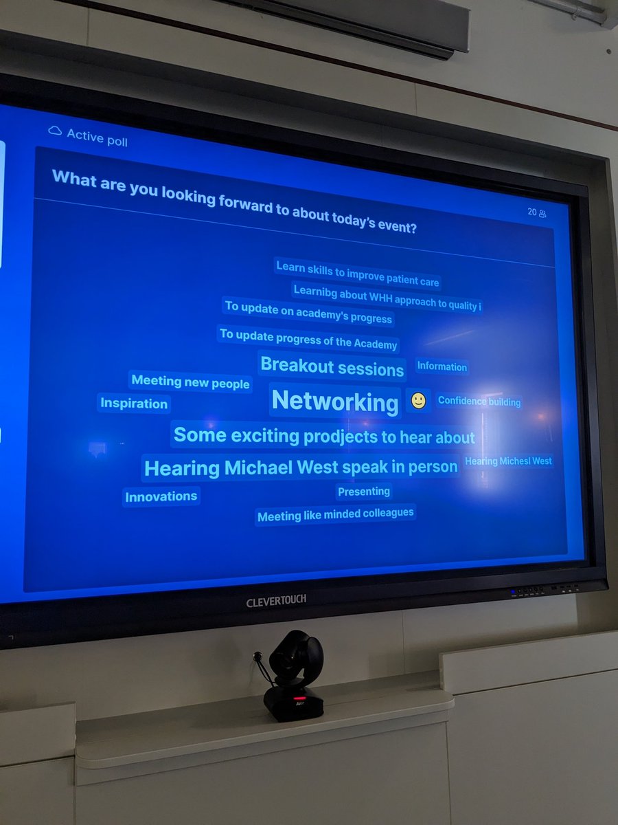 Lots to look forward to about today's <a href="/WHHQualAcademy/">WHHQualityAcademy</a> Showcase, excited to get started!