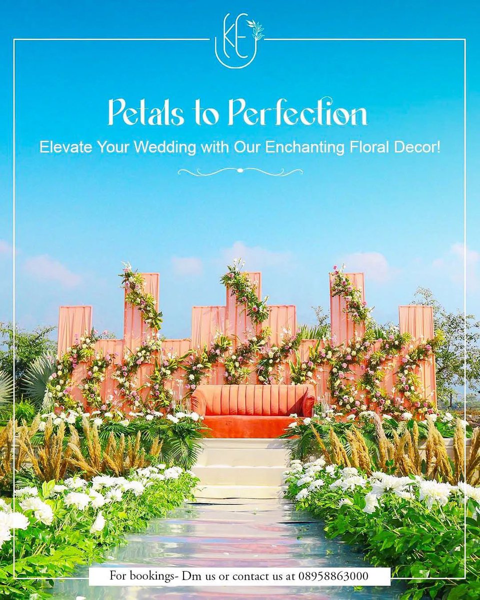 KandidEvent's tweet photo. "A love as bright as the sun, a moment as beautiful as a blooming garden. Celebrating their eternal union under the warm embrace of a summer sky.
.
.
@kandideventsbykhusbhoo
Call us: 8958863000
WhatsApp: 8958863000
Book us now to make your special day truly magical!
#reelsviral https://t.co/hVoQit2MPZ