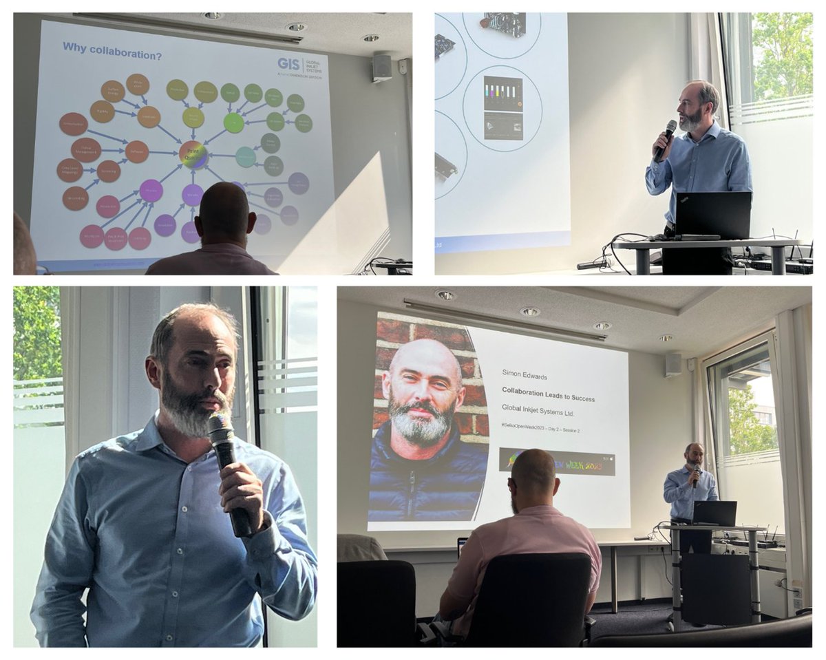 During #SeikoOpenWeek2023 <a href="/simon_j_edwards/">Simon Edwards</a>  delivered a talk emphasising the critical role of #collaboration in achieving success with #inkjet. He outlined 10 key points for collaboration; read our blog via <a href="/FuturePrintVS/">#FuturePrint Community</a> here-lnkd.in/eYTrHgkx
#oems #nanodimension