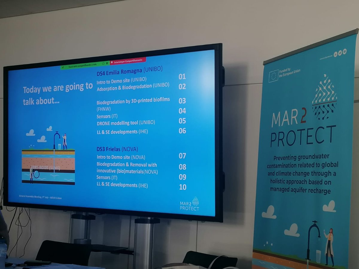 mar2protect's tweet photo. ✌️ 2nd day at the assembly!
💦 To start with we will focus on #Wastewater #DemositeFrielas run by @FCTNOVA & Emilia Romagna run by @Unibo. We will also explore activities related to #Biodegradation as well as #Sensoring as #DroneModellingTool
We are so excited to start! 🤗 https://t.co/XyIhMW3Sdg
