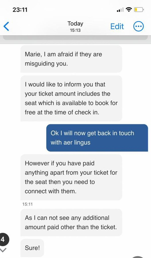 2021_positive's tweet photo. @AerLingus Response from BA was in my tweet, which you didn't read. They claim that you are misguiding us and no notes visible. This is a debacle. I want to cancel my flight, but I am sure Aer Lingus will honour their T&amp;C's and refuse, but won't honour their PLUS package contents. https://t.co/PqOLtpKarV