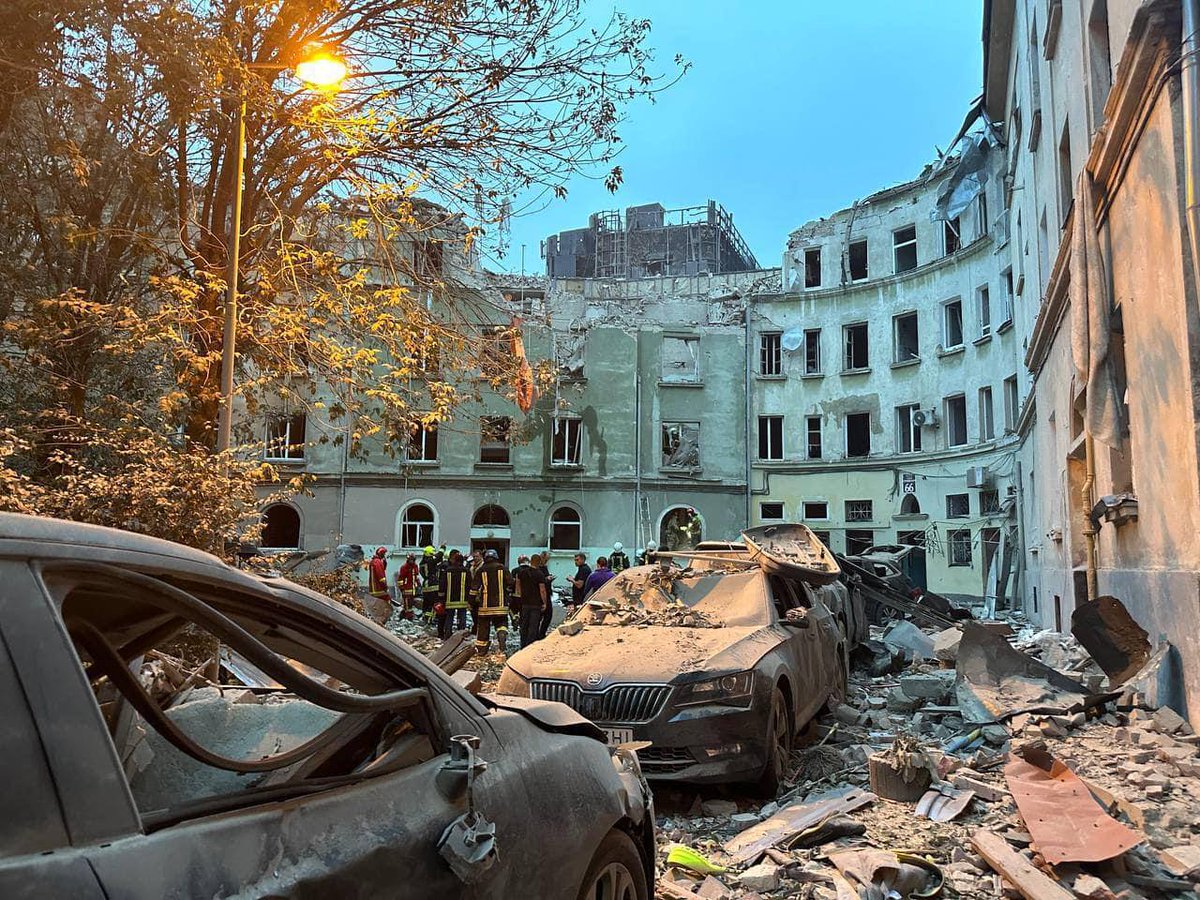 Afterword to today's Lviv tragedy... Every missile that hits an apartment building inevitably raises two simple questions... First: isn’t the timely delivery of the right amount of shells/tanks/long-range missiles and, of course, attack and fighter aircraft worth the lives of