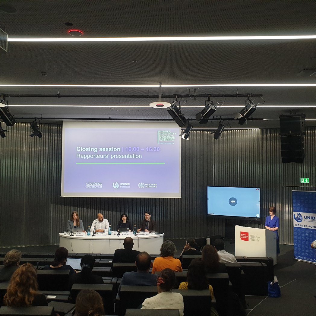 KirkDouglas79's tweet photo. Final day of #Biorisk, #Biosecurity and #BiologicalDisarmament Conference.
#BioConference #Geneva
@ODA_Geneva @WHO
Representing @UWI_CaveHill
@nicoled_foster @LicyLaw @FilippaLentzos @MayraAmen @Maddy_M_Murphy @NigelUnwin @T_Winkleman @drclairetaylor https://t.co/25sOQgm75G