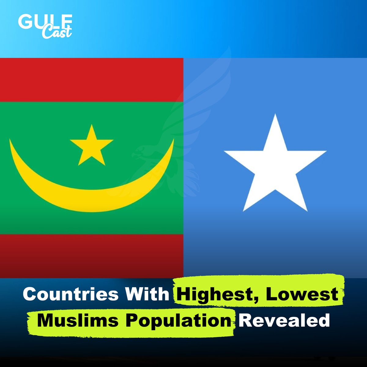 GulfCast's tweet photo. The following countries have a near 100% Muslim population: Mauritania,Somalia,Tunisia,Afghanistan,Iran,Turkey,Yemen and Morocco.On the other hand, with the lowest Muslim population include Italy,Canada,Australia,USA,Brazil and North Korea. #MuslimPopulation #WorldIndex #gulfcast https://t.co/qK5n5PqI7y