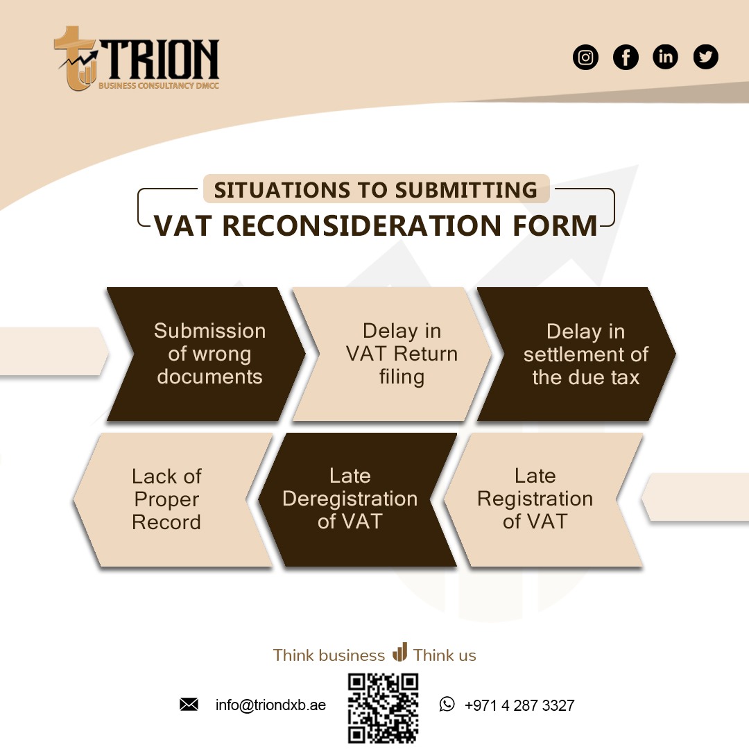 TrionDMCC's tweet photo. Find Out More abouy The Legal Requirements From Trion, A Reputed Tax consultant in UAE

#vat #vatreconsideration #vatregistration #registration
#trionbusinessconsultancy https://t.co/A8tSiQYLN7