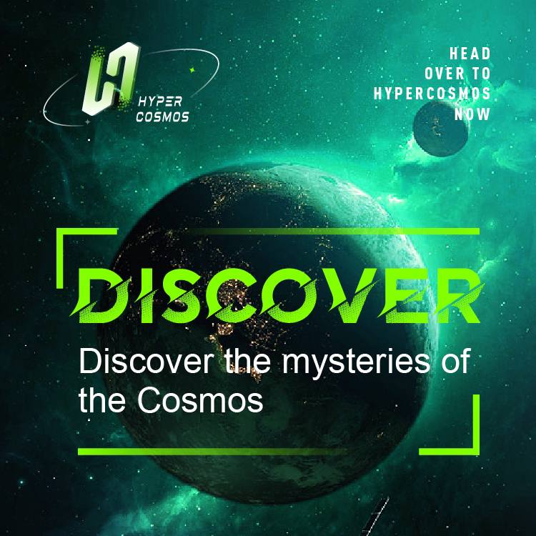 Prepare to be captivated as HyperCosmos takes you on an extraordinary voyage through the mysteries of the cosmos.

Explore more: 🪐 hypercosmos.net

#HyperCosmos #metaverse #blockchain #crypto #nft #defi