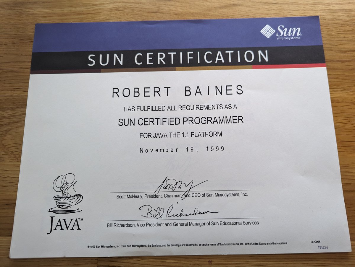 Telecoda's tweet photo. I stumbled across these certs today. I am officially old as shit. https://t.co/Ur6TMGL8yC