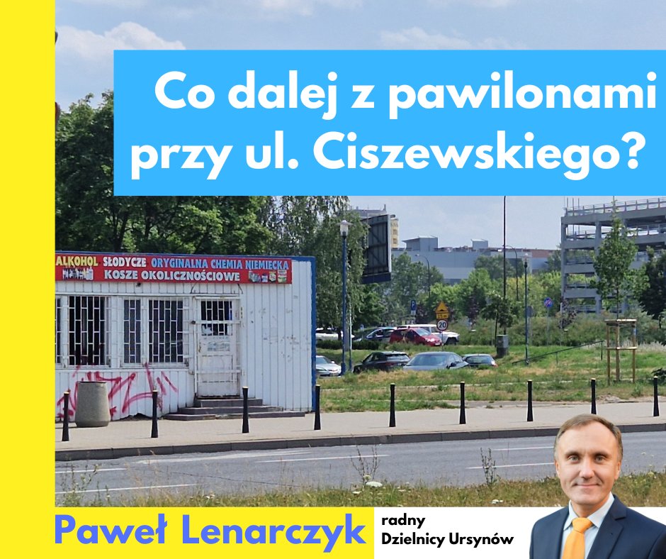 PawelLenarczyk's tweet image. Rozmawiając z mieszkańcami enklawy #Dembowskiego otrzymywałem pytania, co dalej z pustymi, brzydkimi pawilonami przy #Ciszewskiego przy ❌z Pileckiego. Napisałem interpelację i taką oto otrzymałem odp.👇 Tak drobnymi krokami poprawiamy miejską estetykę.
bip.warszawa.pl/NR/exeres/4D25…