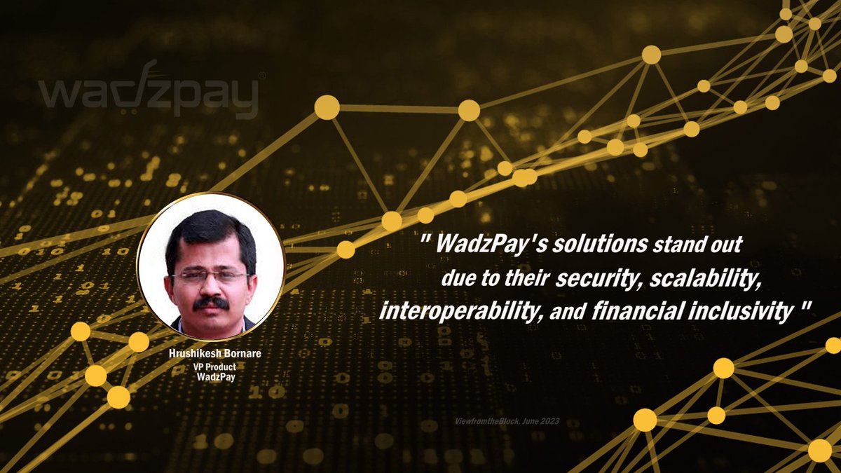 JustYohan's tweet photo. " #WadzPay's blockchain-based payment technology offers #improved #efficiency, #costsavings, and #financialinclusion, benefiting businesses and individuals in the digital economy."

- #ViewfromtheBlock, June 2023

#WadzPay #WTK $WTK #CBDC #WPC #Wearewadzpay #BlockchainPayments https://t.co/qNIbiPnUit