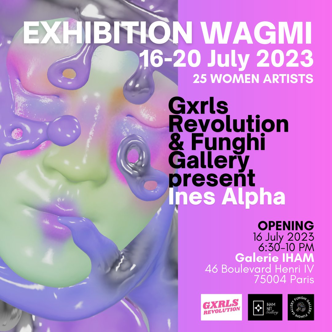 FunghiGallery's tweet photo. Gm, we have the chance to show @inesalpha work in our next exhibition✨
👩‍🎨3D makeup artist
🧬She imprints the lexical field of a world in mutation, inhabited by iridescent life forms and populated by holographic creatures
🪼And organic textures inspired by the aquatic environment https://t.co/04S4QCJwMK