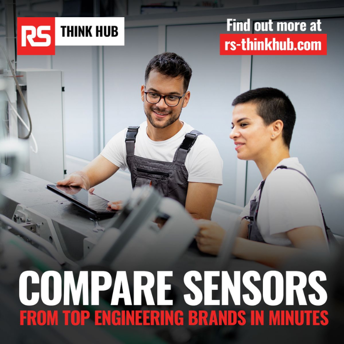 WeAreRSGroup's tweet photo. Whatever you want to detect, RS Think Hub lets you instantly compare thousands of sensors from global brands.
Take advantage of our expert advice when it comes to selecting the right product and check out our interactive hub here:
➡️https://t.co/E1VyueJ8VX⬅️
#Sensors #ThinkHub https://t.co/sUToRQCBp8