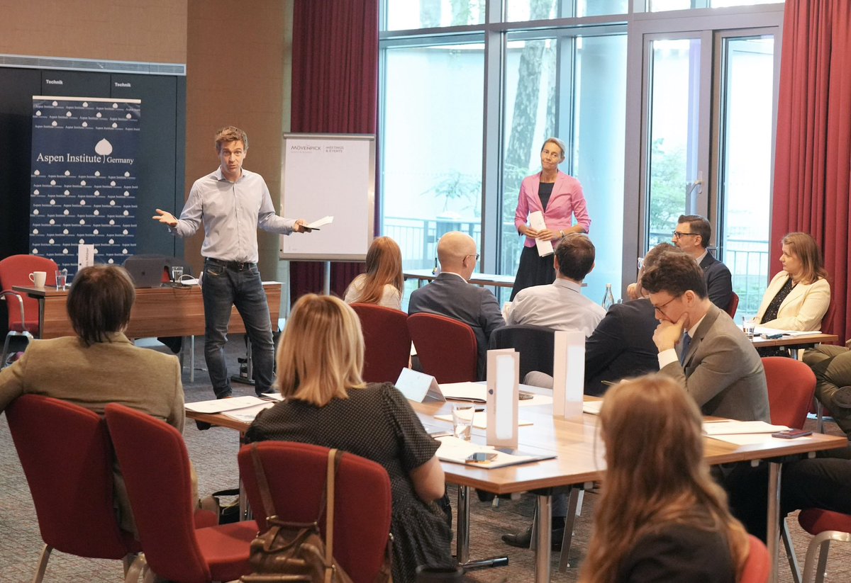 AspenGermany's tweet photo. 3...2...1... launch!🏁🏁 Our foresight process workshop, “Future of the Western Balkans in 2043,” starts this morning with opening remarks from Dr. Frédéric Jörgens, @GermanyDiplo Deputy Head of Division 209 Western Balkans, and our Executive Director @stormy_mildner. #AspenWB https://t.co/XFm9etDHNP