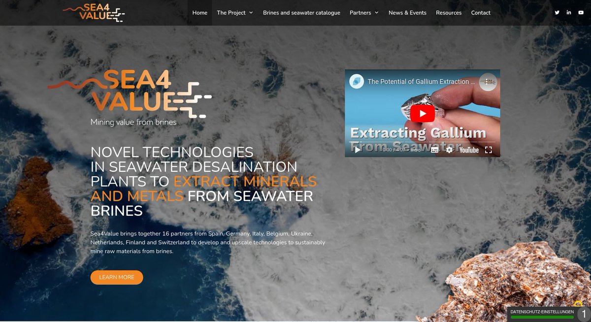 Metals harvested from seawater could be used in future electronic