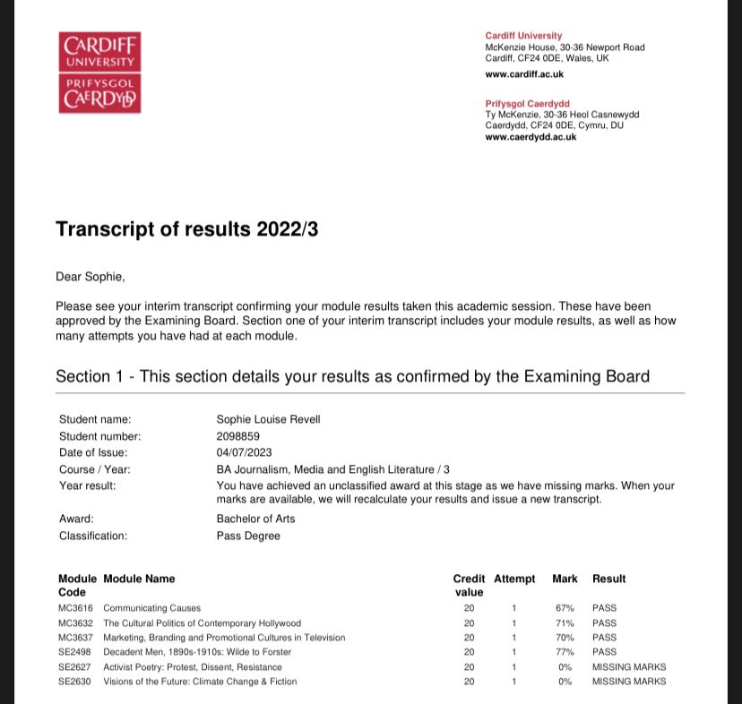 Sophie Revell tweet media