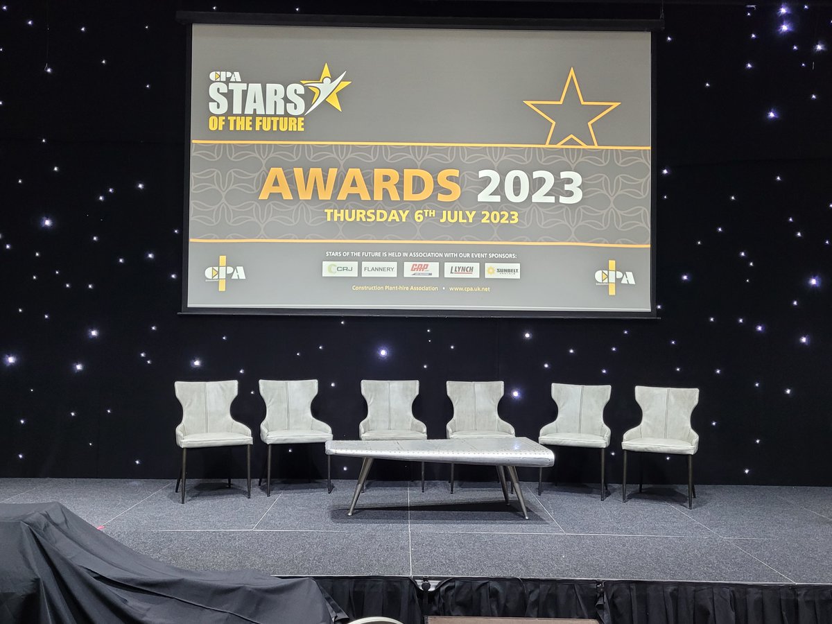 We're pleased to be supporting the CPA Stars of the Future Awards today to celebrate outstanding apprentices and trainees within the construction plant sector. We're looking forward to meeting everyone!👋