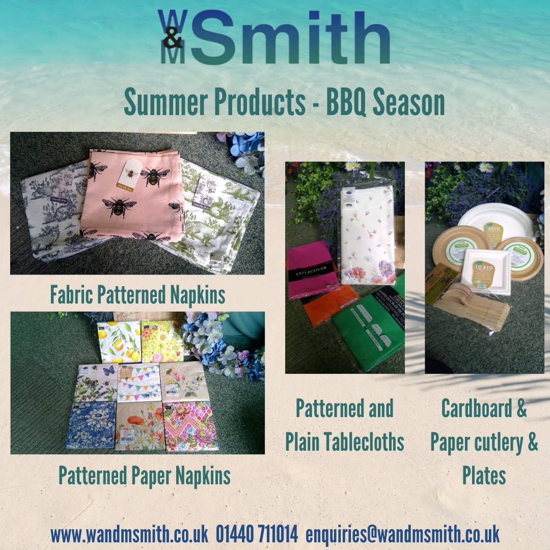 Summer products are here
Get ready for the BBQ season with our patterned napkins and cardboard cutlery and plates.
Perfect for the summer 
#wandmsmith #wandm #napkins #bbq #summer #bbqsummer #bbquk #summerparty #summertime #bbqseason