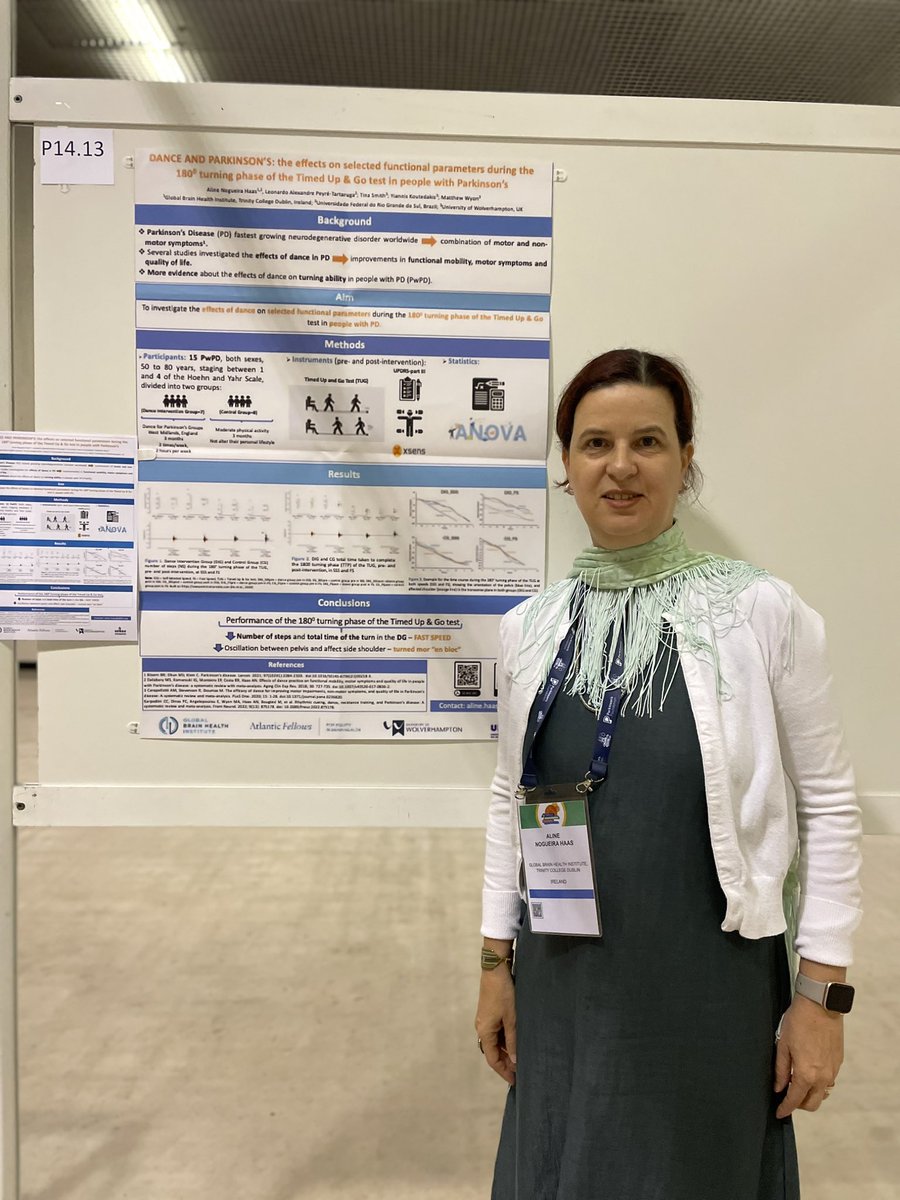 #WPDC2023 presenting my postdoc research results and participating in the “I am dance project” #Dance #Parkinson <a href="/danceforpd/">Dance for PD</a> <a href="/leotartaruga/">Leo Peyré-Tartaruga</a> <a href="/mattwyon/">Prof Matthew Wyon</a> <a href="/ufrgsnoticias/">UFRGS</a>