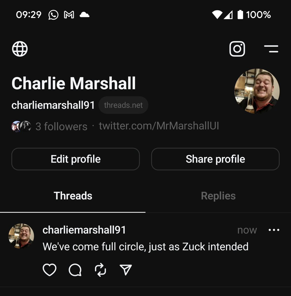 Charlie Marshall tweet media