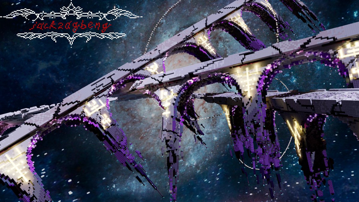 jackzagbeng_'s tweet photo. Space bridges that connect worlds.
New post in a while, hope u enjoy it.
#minecraft #minecraftbuilds #minecraftjava #minecraftonly #minecraftdaily #minecrafthouse #minecraftarchitecture #art #3d #digitalart #minecraftbuildideas #space #bridge #multiverse #cosmos https://t.co/4R9p90dqug