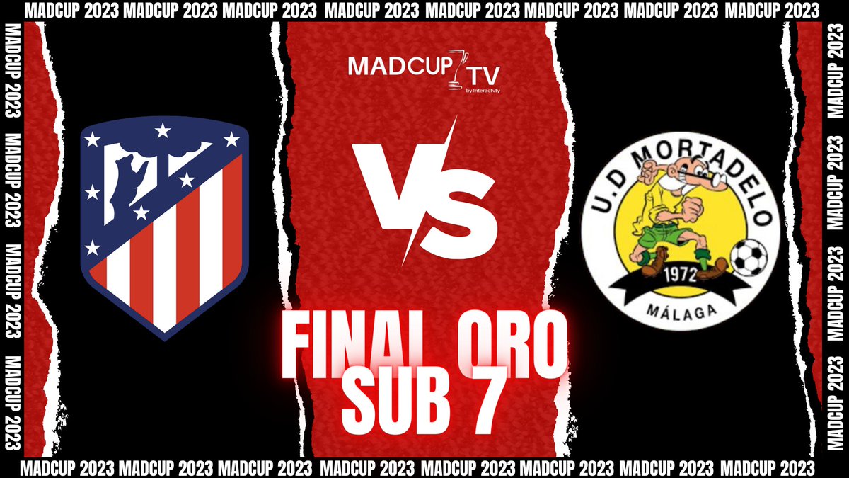 madcupofficial's tweet image. ⚽️ Final ORO SUB7 Atlético de Madrid VS U.D Mortadelo Málaga disponible en 👉🏼 MadCup.tv 🏆

#MadCupTV #FinalORO #SUB7 #U7