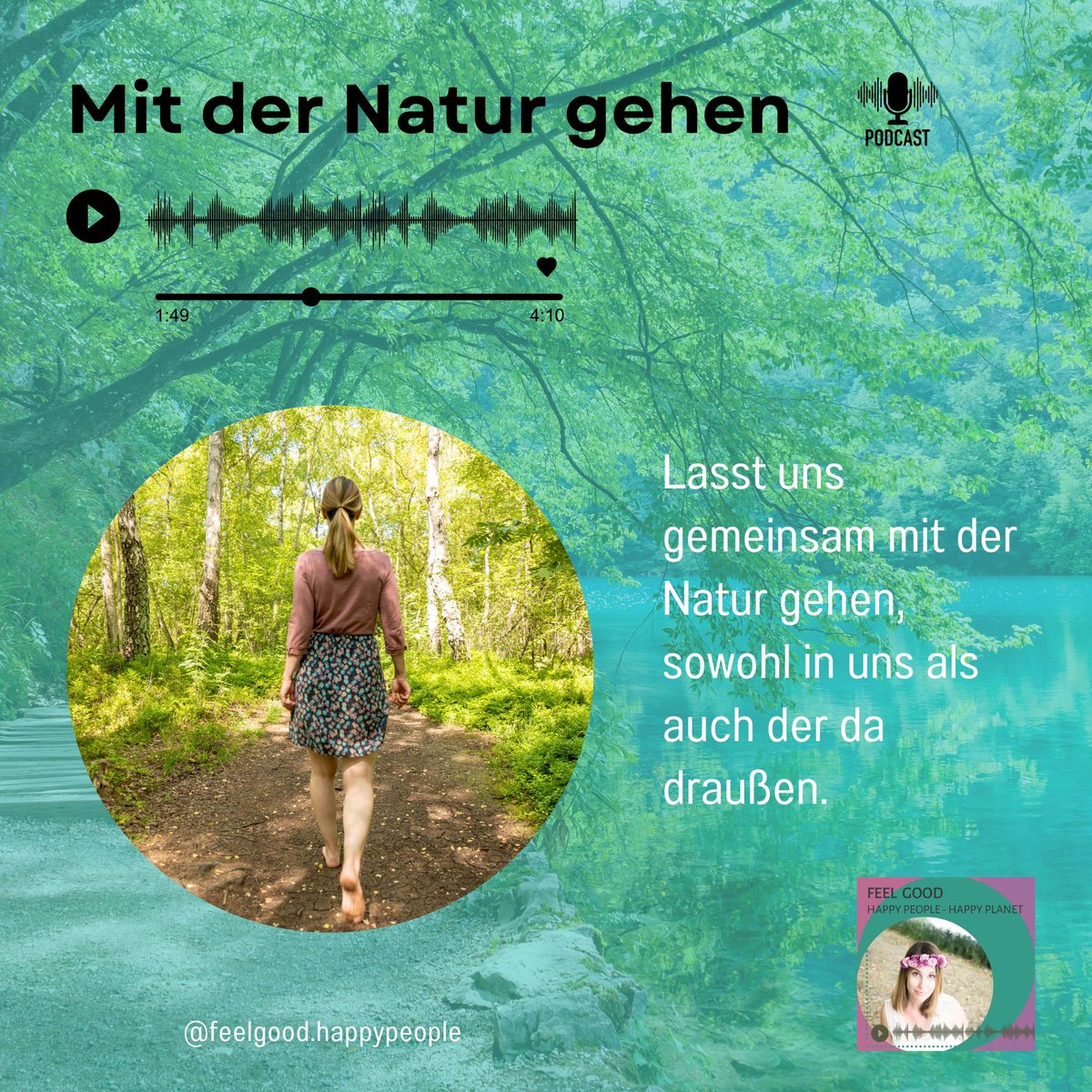fghappypeople's tweet photo. Die neue #Podcast Folge ist draußen. Warum es soooo wichtig ist „Mit der #Natur zu gehen“. I published new episode: Mit der Natur gehen, please check it out. https://t.co/XiCI1UAwy3
#wirsindmehr https://t.co/USSK3PsDmV