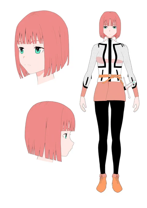 自主的没キャラ3
くっころとか言いそうなキャラを目指しました 