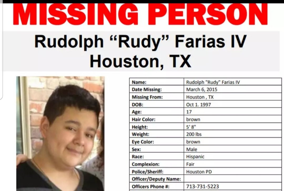 #Shocking!! New details in the #RudyFarias case.Join me tomorrow on my youtube (link in profile bio) as go over what we know so far.....