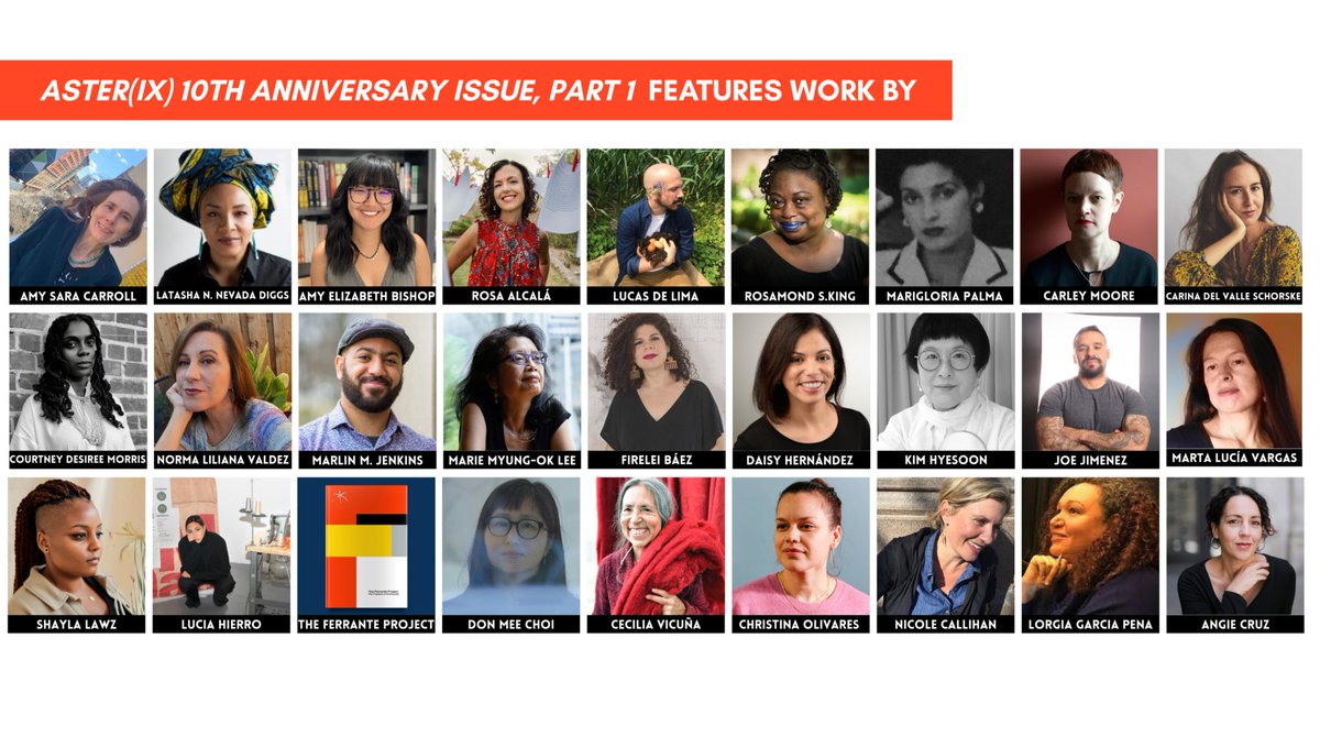 The issue features work by.... (We're going to hit the tag limit so fast with all these beautiful faces!) + @MarieMyungOkLee, @FluentMundo, @karenanhweilee, @shaylalawz, @lorgia_pena, @locasdelima, and many more not in the Twitterverse!