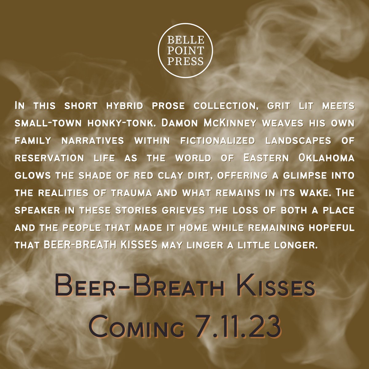 Damon McKinney's (<a href="/DamonMcKinney76/">Damon</a>) prose chapbook, BEER-BREATH KISSES, officially releases next week! You can still pre-order your copy to get a free Prose Series chap, featuring more work by Damon and other Mid-Southern writers.