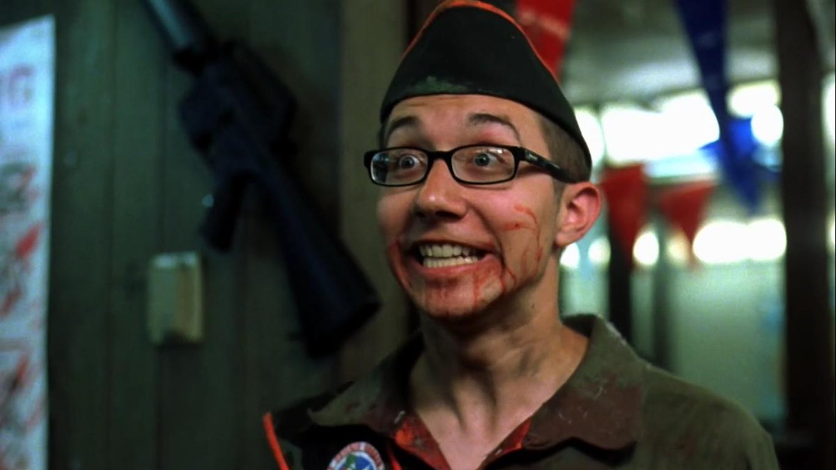 abalistar's tweet photo. Am I crazy, or does it look like Elliot Fullam from Terrifier 2 is the baby brother of Jason Yachanin from Poultrygeist? https://t.co/B6PVu6YrW0