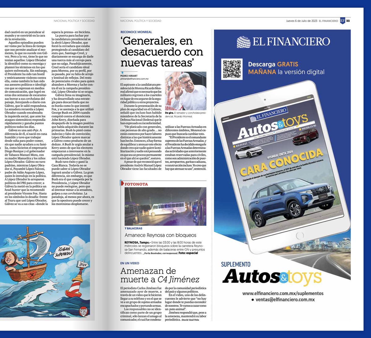 Hoy en la página 33 de <a href="/ElFinanciero_Mx/">El Financiero</a>, un pequeño adelanto de lo que podrán leer mañana en #AutosAndToys.

Ojo ahí <a href="/HyundaiMotorMex/">hyundaimotormex</a> 😉
