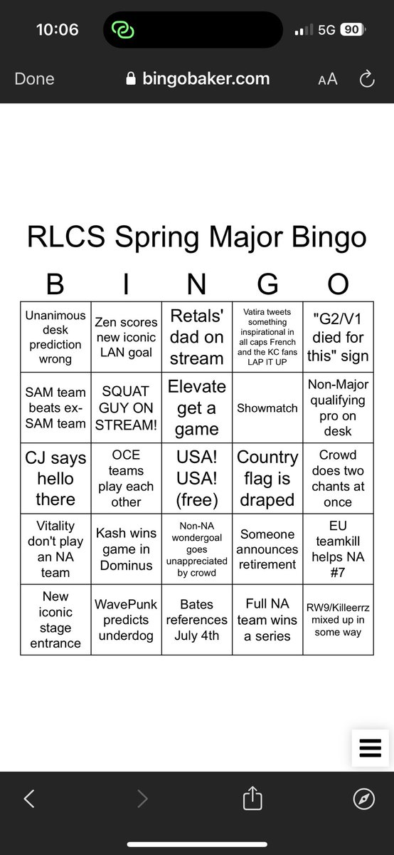 catjeans's tweet photo. I will win #SubParBingo https://t.co/sC8Dsl0WCA