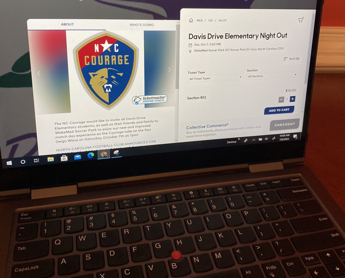 I got my tickets and can’t wait to enjoy some great soccer with our DDE community!  ⚽️ Details coming soon on the DDE website! <a href="/DDEDolphins/">Davis Drive ES</a> <a href="/barbsf/">Barbara</a> 🥅