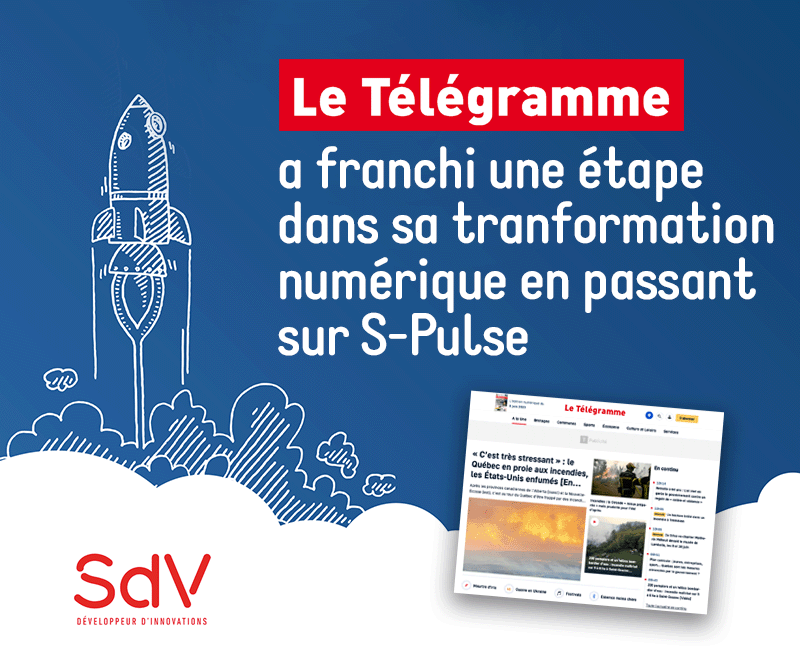 SdVPlurimedia's tweet photo. 𝗟𝗲 𝗻𝗼𝘂𝘃𝗲𝗮𝘂 𝘀𝗶𝘁𝗲 @LeTelegramme 𝗲𝘀𝘁 𝗲𝗻 𝗹𝗶𝗴𝗻𝗲… 🚀

Et ils s'appuient sur 𝗻𝗼𝘁𝗿𝗲 𝘀𝗼𝗹𝘂𝘁𝗶𝗼𝗻 𝗲́𝗱𝗶𝘁𝗼𝗿𝗶𝗮𝗹𝗲 𝗦-𝗣𝘂𝗹𝘀𝗲.

🚀 En savoir plus sur S-Pulse : https://t.co/6YzpcP4fa1

#cms #transformationdigitale #spulse https://t.co/CR2wXlqvxE