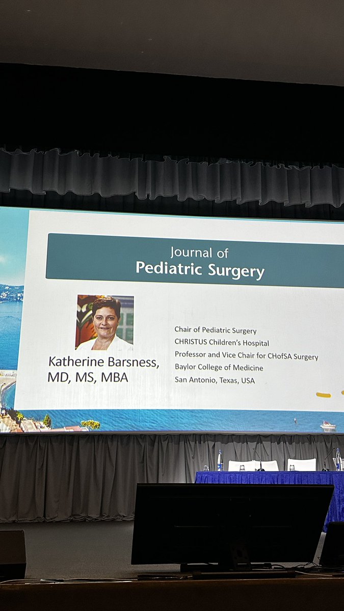 IPEGSurgery's tweet photo. Dr. Barsness presenting 'Learning Through Turbulent Times', a relevant and resonating topic as featured in the 1st @jpedsurg Lectureship. A testament to the resilience and determination at the heart of our field. @IPEGSurgery @ESPES__Official #ipegespes2023 #ipegsurgery #meded https://t.co/bKa9pPJ6fG
