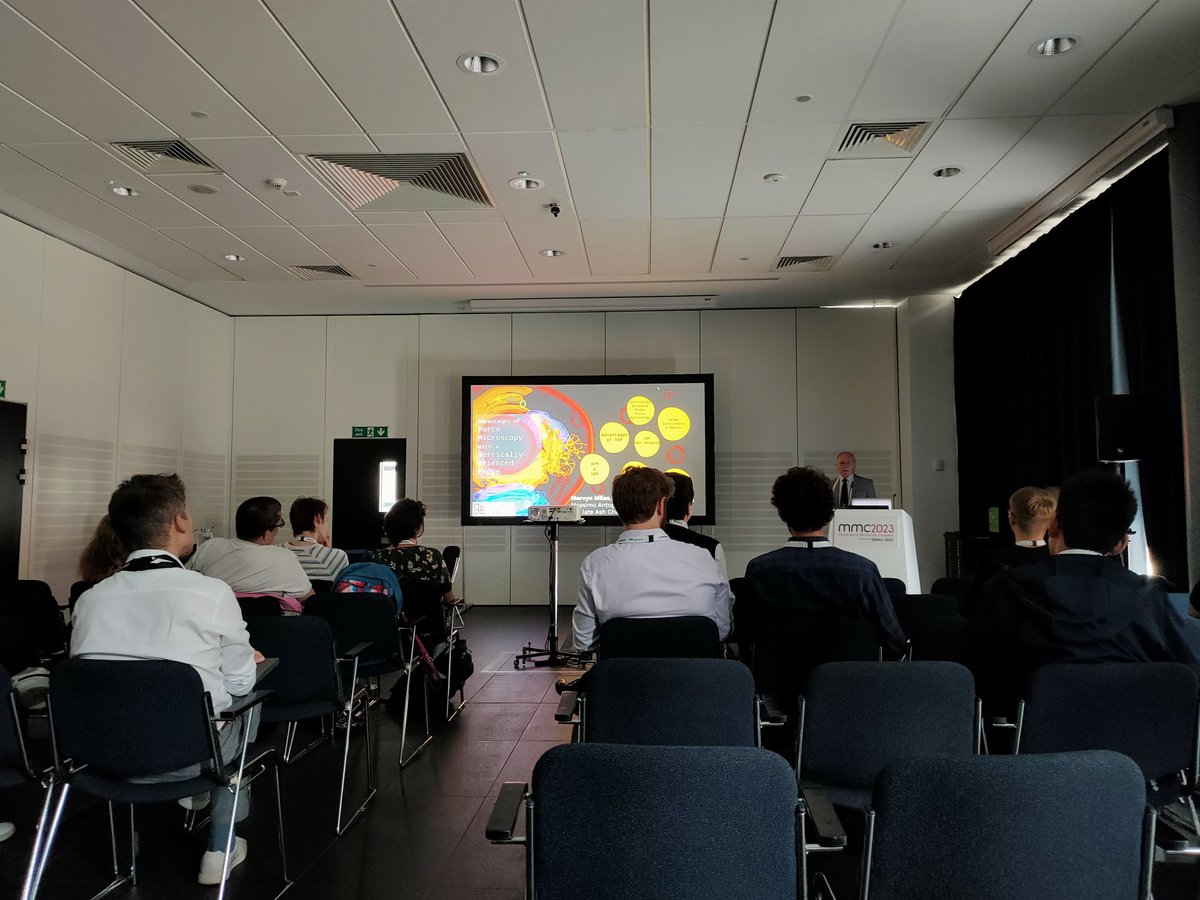 JamesAVicary's tweet image. A privilege to witness Prof. Mervyn Miles be awarded an honorary fellowship of the @RoyalMicroSoc and then give a talk on vertically oriented probe microscopy @BristolUni @BristolUniPhys  #atomicforcemicroscopy