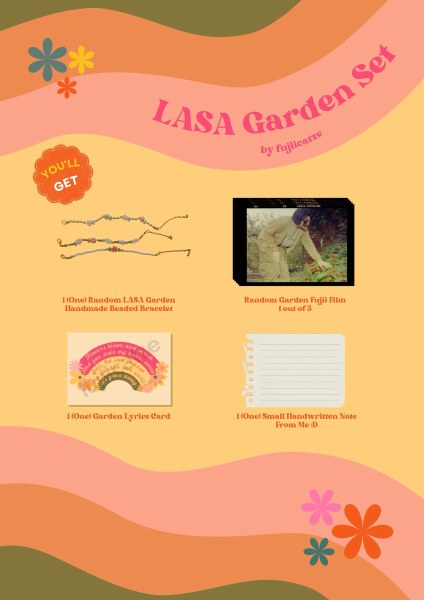 🌷🌸🌺 Garden Set Freebies 🌻🌼🏵️

Hi Kazetarians! I'll be giving out (very limited) Garden-themed freebies tomorrow.*

How to claim:
find me, say hi and sing (/say) "watashi no garden hateru made" 🪴

*more details TBA
#FujiiKazeinJakarta
#FujiiKazeinJKT2023
#FujiiKazeAsiaTour