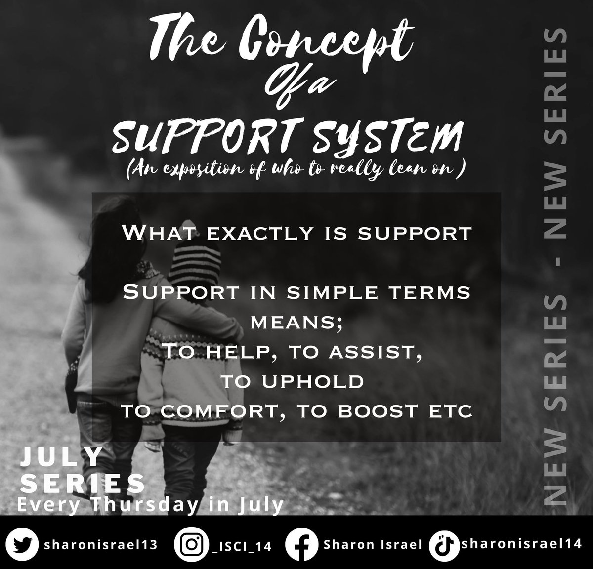 SharonIsrael13's tweet photo. What exactly is support
Support in simple terms means;
To help, to assist, etc
It can be done in so many ways,
Financially, emotionally, and otherwise.
#specialseries
#julyseries
#beasupportsystemtoday https://t.co/SgOmUnIliO