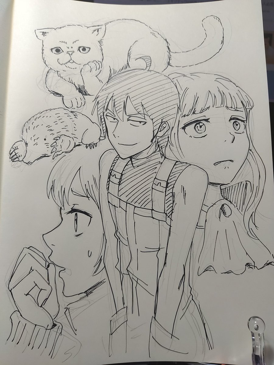 キャラ練習的な絵
今日も一日お疲れ様でした https://t.co/SUS22ksRxF