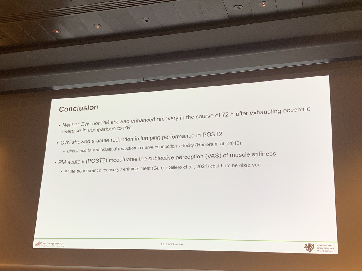 Cold 🥶 water immersion or massage - no thanks! I prefer to simply rest! 😅

New insights regarding this topic - warm-up and recovery session! 

<a href="/UOS_Research/">University of Suffolk Research</a> <a href="/E_C_S_S/">ECSS</a>  <a href="/UniofSuffolk/">University of Suffolk</a>