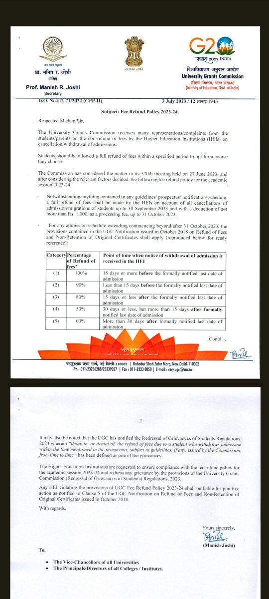 ShubhamNikat's tweet photo. @nmims_india @SanyamRajvanshi @PMOIndia @SushmaSwaraj @ndtv @abhisar_sharma @sardesairajdeep @dhruv_rathee Does @nmims_india follows this updated refund policy of UGC? https://t.co/UeGV8578LW