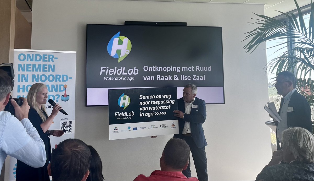 Fieldlab Waterstof in Agri is officieel. We kunnen aan het werk, zegt ⁦⁦⁦@Ilsezaal⁩: ‘want kansen liggen voor het oprapen de regio’.