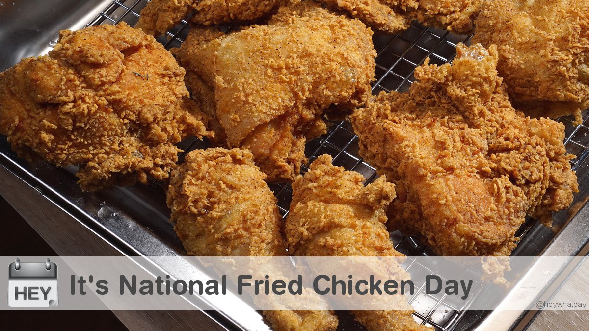 It's National Fried Chicken Day! 
#NationalFriedChickenDay #FriedChickenDay #Fried