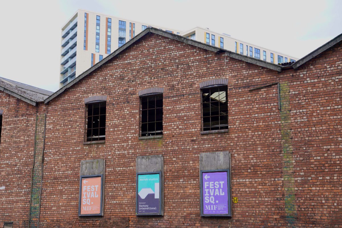 8 years of working for Manchester International Festival-it’s always a pleasure and great to see a few friends again. I’m even squeezing an exhibition in to my day. #mif #festivalsquare <a href="/factoryintl/">Factory International</a> #manchester