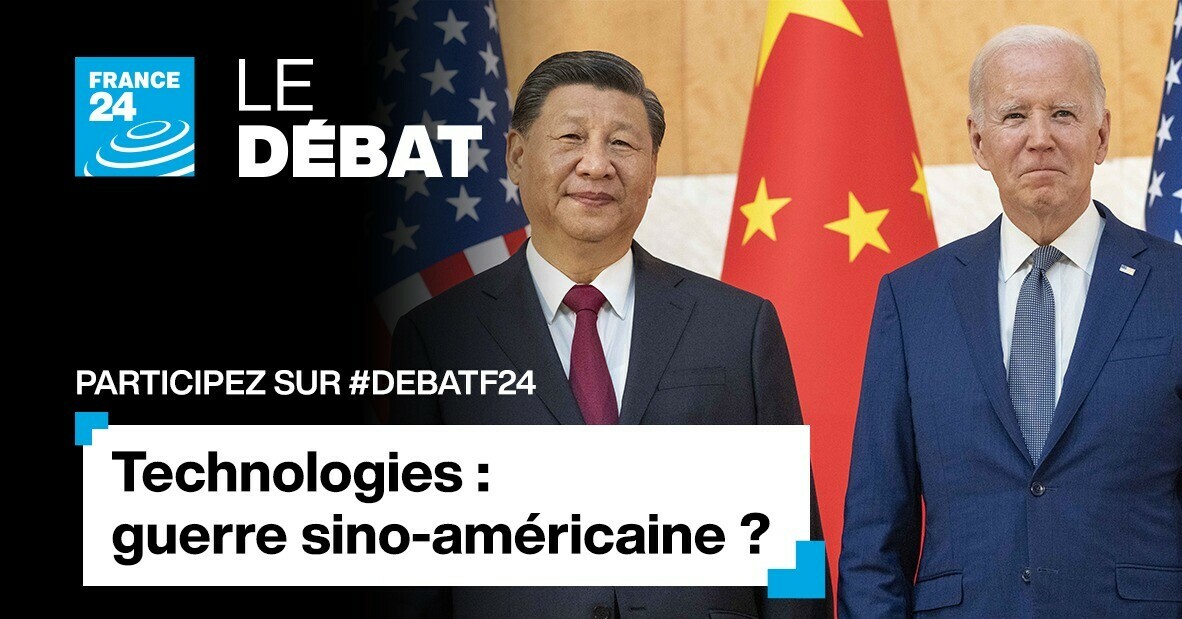 DebatF24's tweet image. 🇨🇳 🇺🇸 Technologies : guerre sino-américaine ?

@StphAntoine en parlera avec ses invités, ce jeudi soir, dans le #DebatF24.

➡️ RDV à 19h 10, heure de Paris.

📲 Posez-nous dès maintenant vos questions.