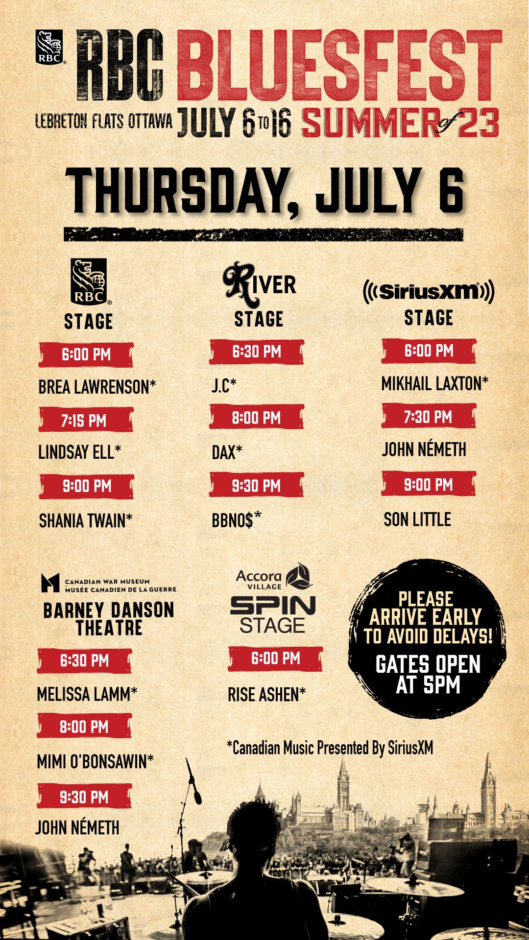 RBC Bluesfest Ottawa on Twitter "We can't wait to see you all for Day