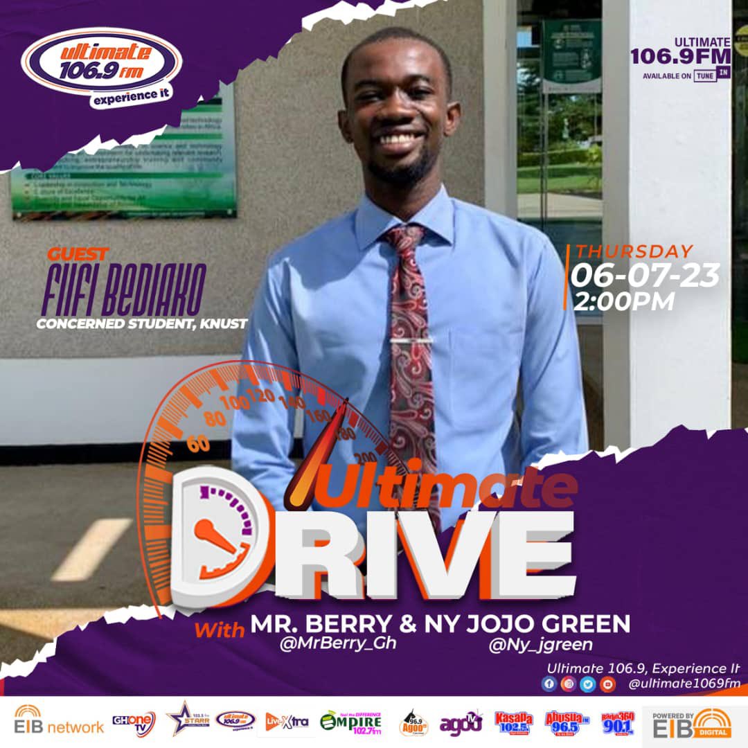 Join me today on Ultimate Drive as we delve into my appeal to the VC and further echo the plea to get the ban on social gatherings lifted. We shall not relent!!! #SayNoToSuicide #StudentsLivesMatter