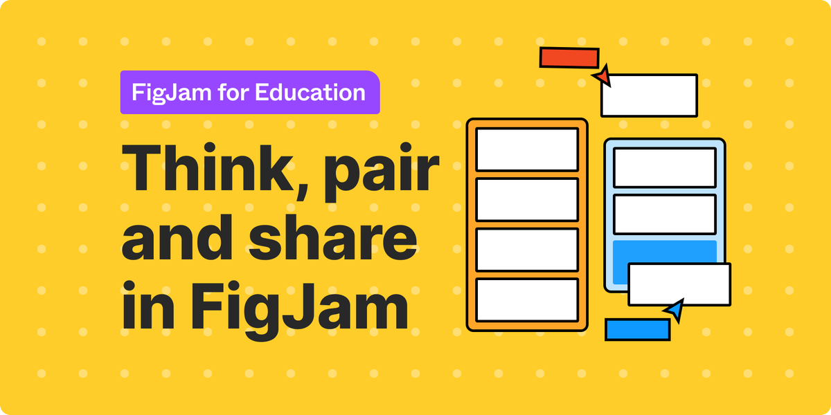 The classic 'think, pair, share' classroom activity is now in FigJam! Grab a free copy for your next lesson ⬇️

figma.com/community/file…

#edetch #teachertwitter #ISTELive2023 #ISTE #FigmaEdu