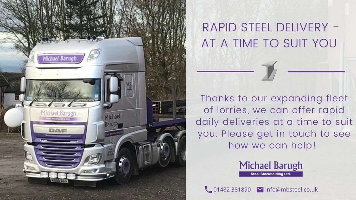 MBSteelLtd's tweet photo. Need steel? Need it cutting to a certain size? Get in touch and let our friendly experienced staff help you with all your steel needs on 📞 01482 381890  #steel #welovewhatwedo #fleet #delivery #industry https://t.co/emUJVdCkrE